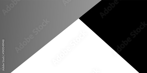 Dark and light abstract black white and grey inverted triangles paper background with lines intersecting each other plain vs textured cover