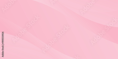 Abstract white-pink curve background, pink dynamic wallpaper with wave shapes. Template banner background for beauty products, sales, ads, pages