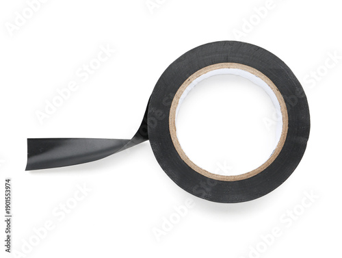 Black adhesive tape roll on...