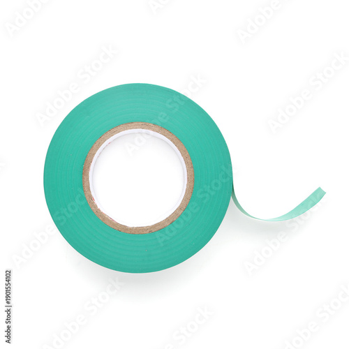 Green adhesive tape roll on...