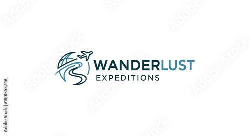 WanderLust Expeditions Logo Design for Travel Company.