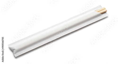 Disposable wooden chopsticks paper sleeve packaging utensil