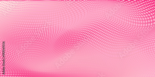 Pink rose halftone pattern. Retro comic gradient background. Pixelated dotted texture overlay. Cartoon pop art faded gradient pattern. Vector illustration.