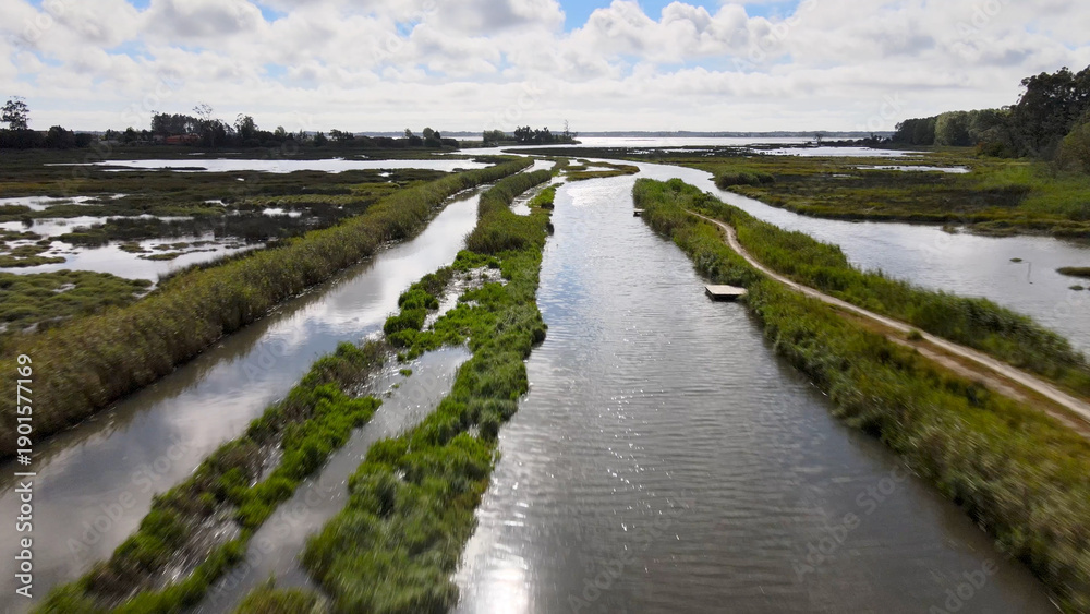 Fototapeta premium Aerial View of Ribeira do Mourao
