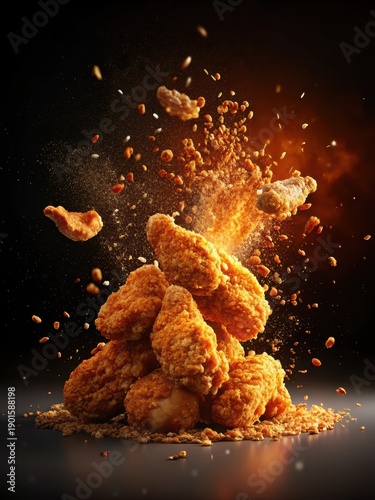 Crispy Fried Chicken Wings A Golden Crusted Bites of Juicy Chicken Perfection