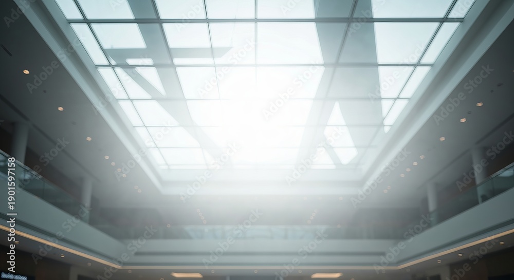 Obraz premium Elegant and Sophisticated Convention Hall Bathed in Bright Sunlight with Premium Architecture Design