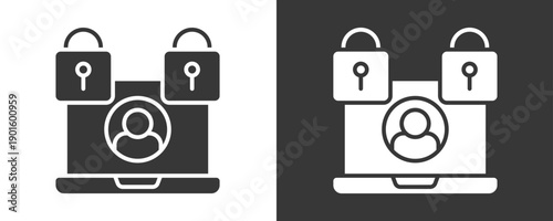 Authorization Icon Set Vector Collection Isolated In Black And White
