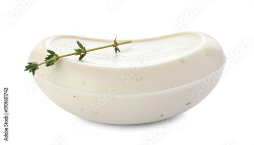 Handmade Soap with Matte Texture Isolated on White Background