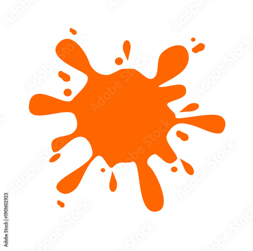 orange blot vector illustration