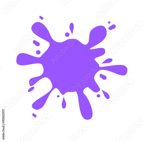 vector illustration of a splash of purple paint 