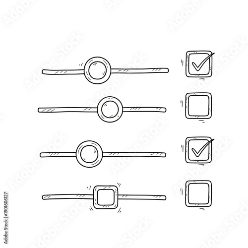 Checkboxes and Radio Buttons UI Elements.