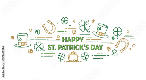 St Patricks Day Celebration Elements Collection.