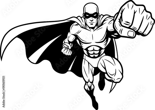 super hero in a mask