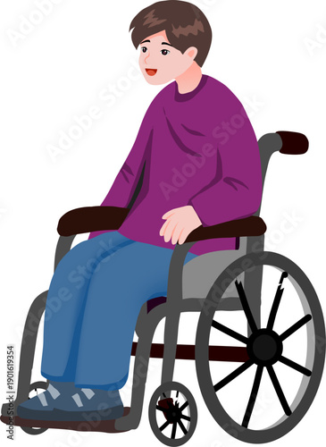 disabled man in wheelchair