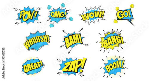 Comic Reaction Effect Set