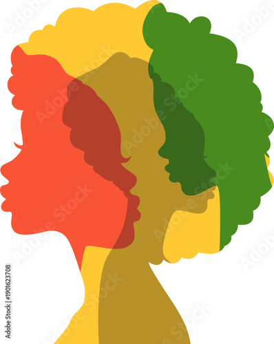 Black Woman Profile Silhouette