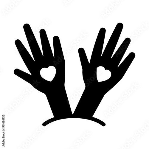 Volunteer Response Icon - Solid Black