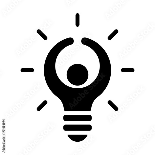 Lessons Learned Icon - Solid Black