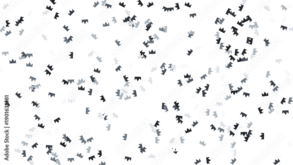 Fototapeta premium Scattered Silhouettes: Abstract Pattern of Small Ant Figures