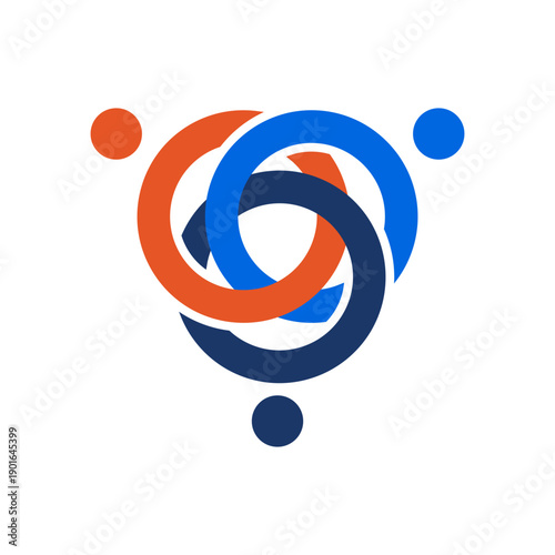 Interconnected circles symbolize people, trust, and shared purpose. Ideal for nonprofits, community groups, and mission-driven organizations focused on collaboration, inclusion, and impact.