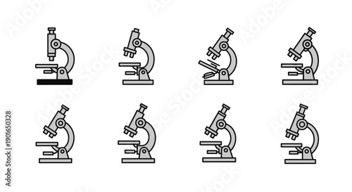 A schematic representation of various microscopic configurations presented in a line formation