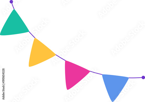 Colorful Party Bunting Garland