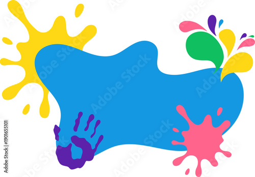 Colorful Paint Splatter Background