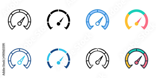 Campaign Dashboard icons set multiple style collection. Editable stroke 
