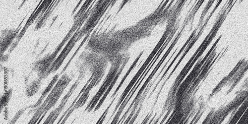 Abstract monochromatic textured background with diagonal streaks and grainy overlay creating a dynamic and artistic visual effect
