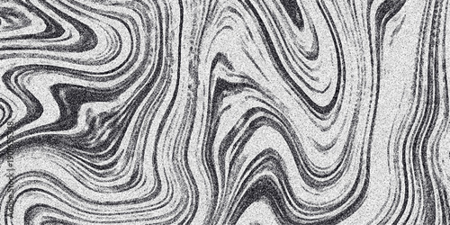 Abstract monochromatic swirling pattern with organic fluid-like lines and granular texture creating a marbled effect for backgrounds and artistic applications