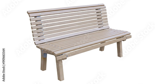 Wooden Park Bench