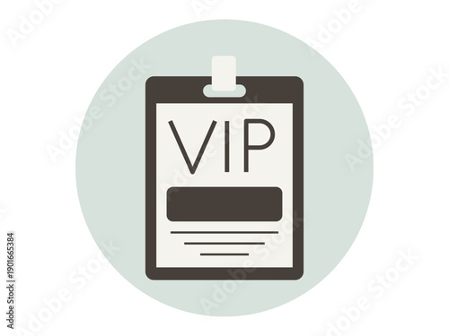 Backstage pass icon. Entertainment icon design. Flat vector icon. Simple flat icon concept.