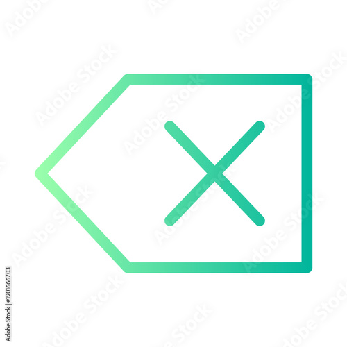 backspace gradient icon