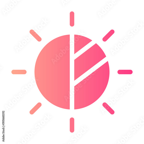 brightness gradient icon