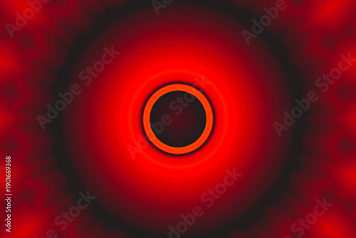 Orange red central background depth texture