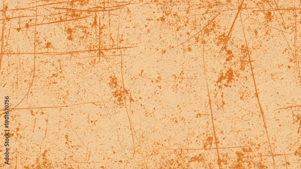 Obraz premium Aged peach backdrop presenting a textured surface with scratches and spots giving vintage or