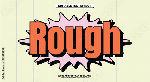 Simple Sticker Editable Text Effect Typography