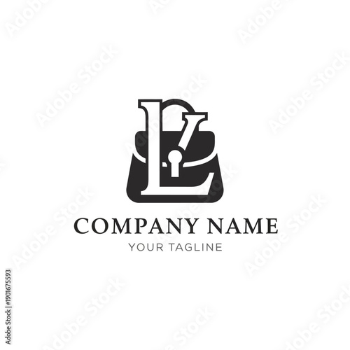 Monogram Letter L Logo Design Template.