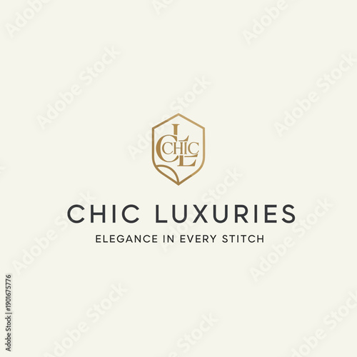 Luxury Fashion Brand Logo Design Element.