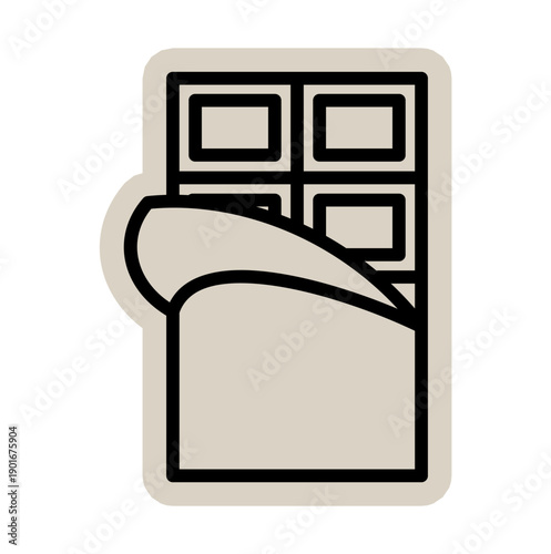 Chocolate praline candy scrapbook, doodle, sticker, collage, icon: hand drawn illustration of sweet choco truffle for dessert, snack, food, confectionery, cocoa, delicious, sugar, treat, milk