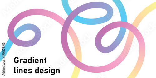 Abstract colorful background, Gradient lines background design, Rainbow line art background.
vector background design.