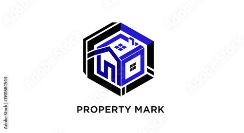 Geometric Real Estate Logo Representing Property Expertise in Modern Design Ideas