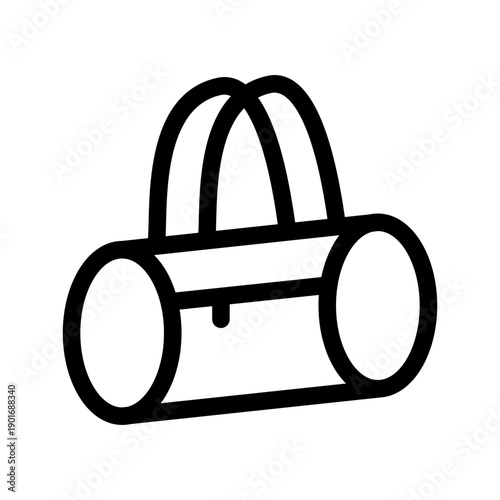 Duffle Bag Icon Vector Symbol Design Illustration