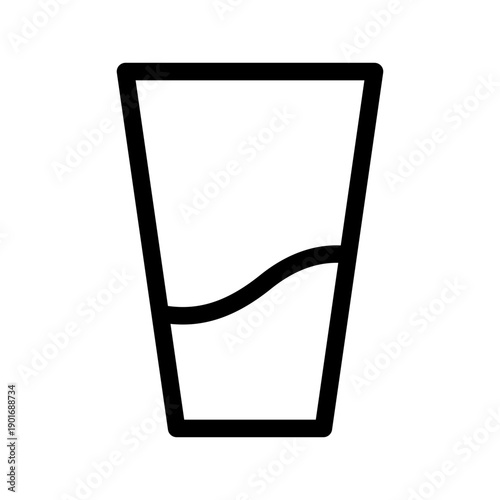 Glass Icon Vector Symbol Design Illustration
