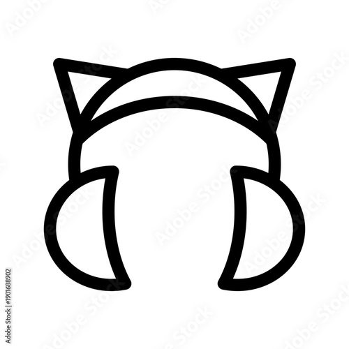Earmuffs Icon Vector Symbol Design Illustration