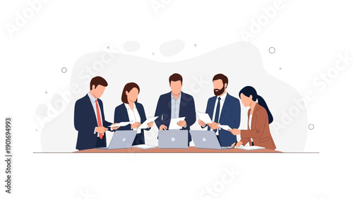 Wallpaper Mural Business Team Meeting Collaboration Discussion Office Work Planning Torontodigital.ca