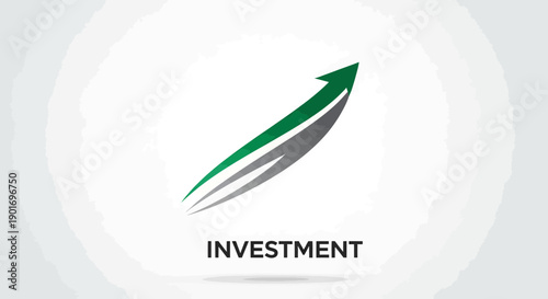 Graphic Representation Of Investment Strategies With Upward Arrow Symbolizing Growth