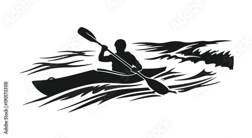 illustration of a silhouette of a witch