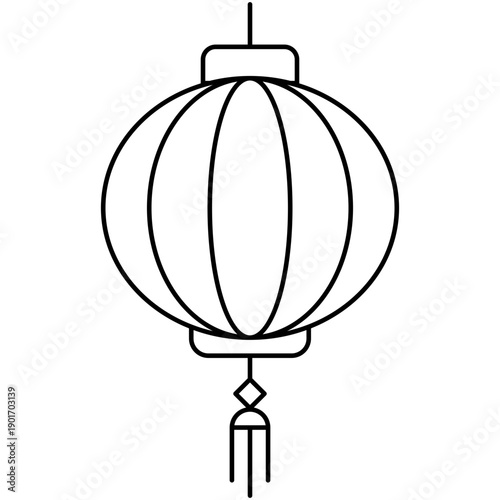 chinese lantern icon illustration 