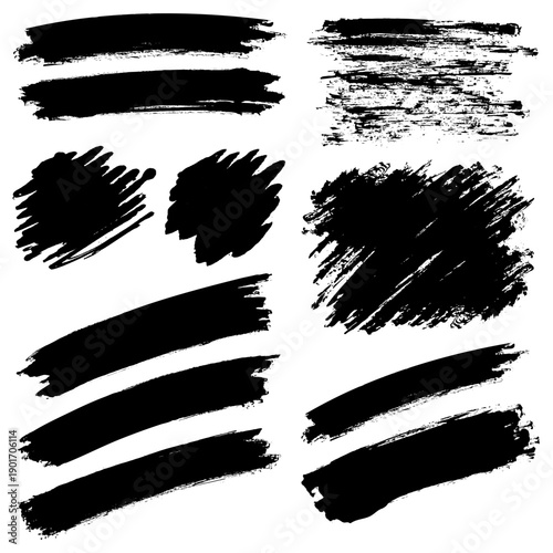 Make black brush strokes for designs